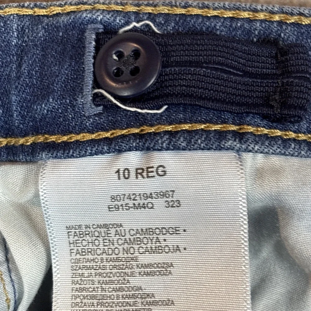 Youth Levi's Boot Cut Blue Jeans Size 10 Reg with Adjustable waist
